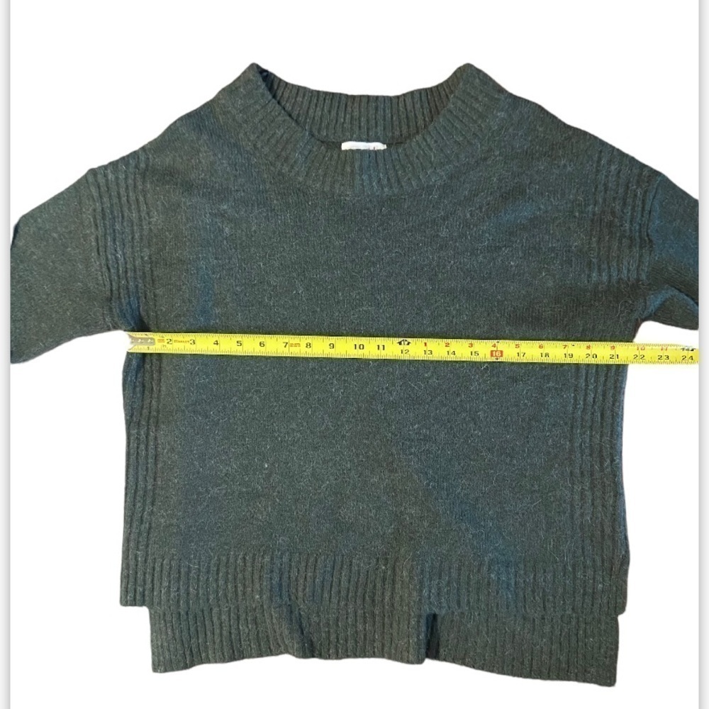 Shrinking Violet Women’s Alpaca Wool Blend Sweater Size Large Forrest Green - Picture 3 of 11